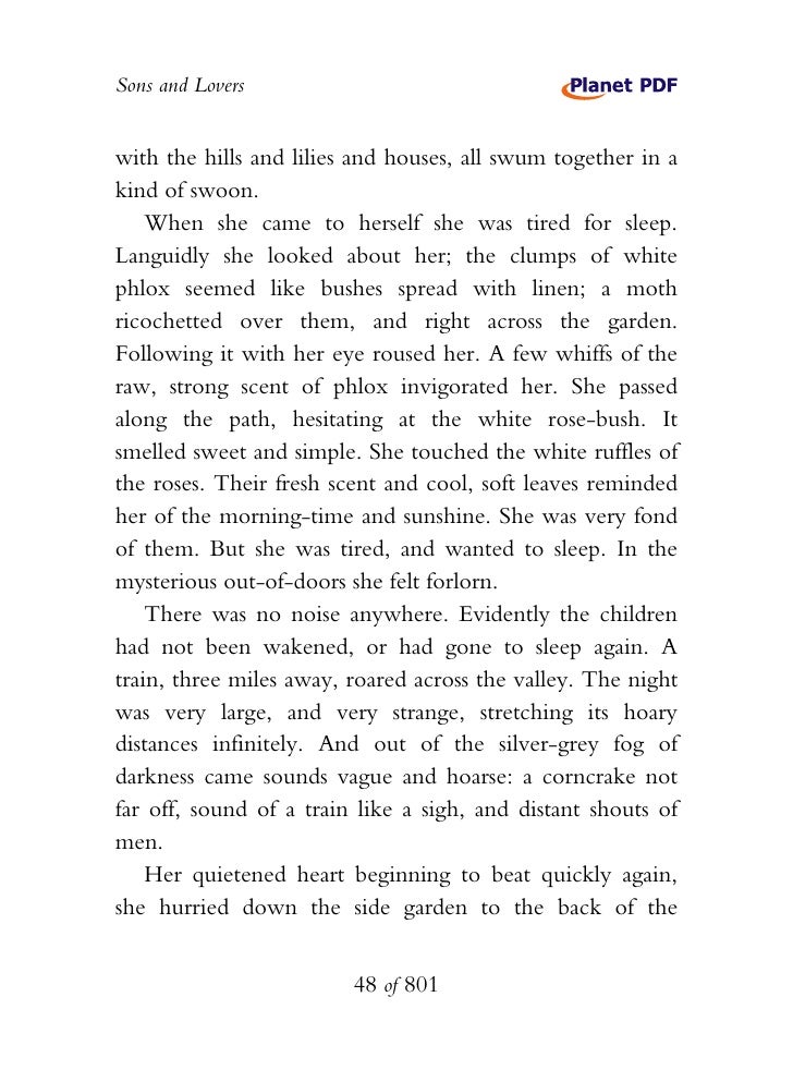 Sons And Lovers Pdf